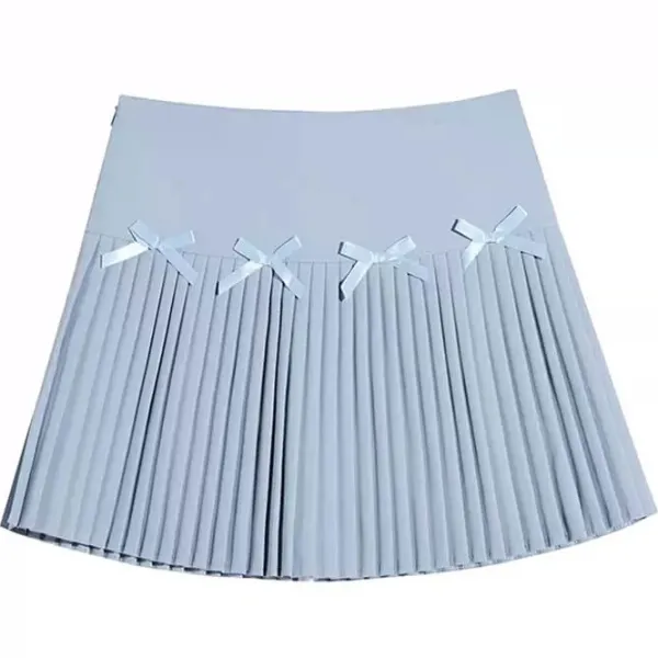 Skirts*Boogzel Clothing Playful Bows Pleated Mini Skirt