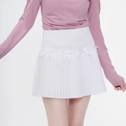 Skirts*Boogzel Clothing Playful Bows Pleated Mini Skirt
