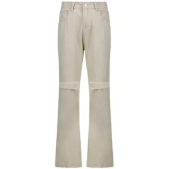 Jeans*Boogzel Clothing Portrait Mode Flare Jeans Beige