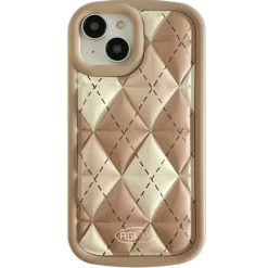 Iphone Cases*Boogzel Clothing Preppy Aesthetic Argyle iPhone Case Brown