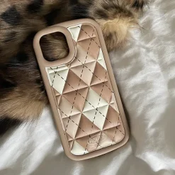 Iphone Cases*Boogzel Clothing Preppy Aesthetic Argyle iPhone Case Brown