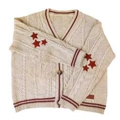 Knit Cardigans*Boogzel Clothing Preppy Aesthetic Star Cardigan