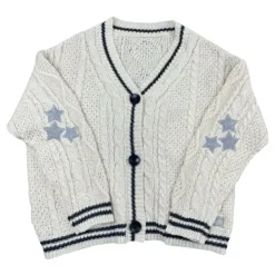 Knit Cardigans*Boogzel Clothing Preppy Aesthetic Star Cardigan