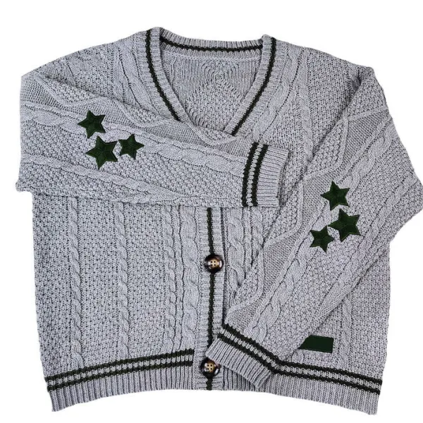 Knit Cardigans*Boogzel Clothing Preppy Aesthetic Star Cardigan