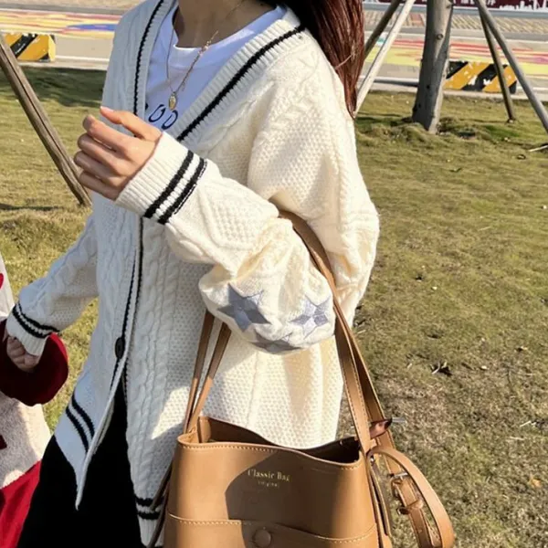 Knit Cardigans*Boogzel Clothing Preppy Aesthetic Star Cardigan