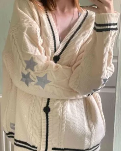 Knit Cardigans*Boogzel Clothing Preppy Aesthetic Star Cardigan