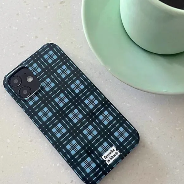 Iphone Cases*Boogzel Clothing Preppy Plaid iPhone Case Blue