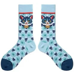 Socks*Boogzel Clothing Preppy Cat Print Socks