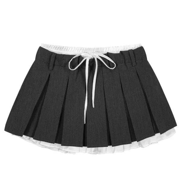 Skirts*Boogzel Clothing Preppy Layered Mini Skirt