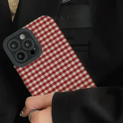 Iphone Cases*Boogzel Clothing Preppy Plaid IPhone Case Red