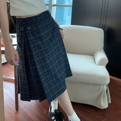 Skirts*Boogzel Clothing Preppy Style Checkered Kilt Skirt