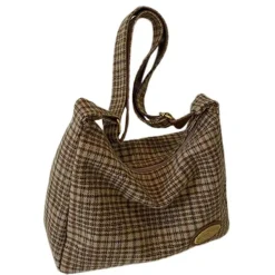 Bags & Purses*Boogzel Clothing Preppy Style Plaid Shoulder Bag