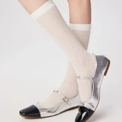 Socks*Boogzel Clothing Preppy Style Ribbed Thin Socks