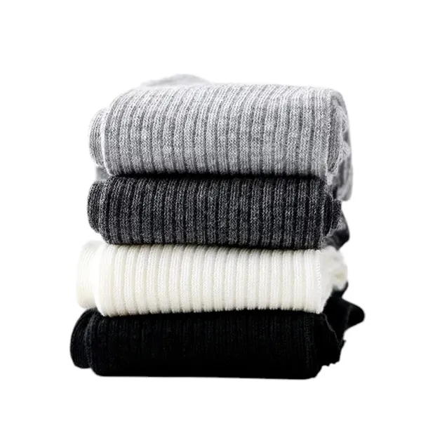 Socks*Boogzel Clothing Preppy Style Ribbed Thin Socks
