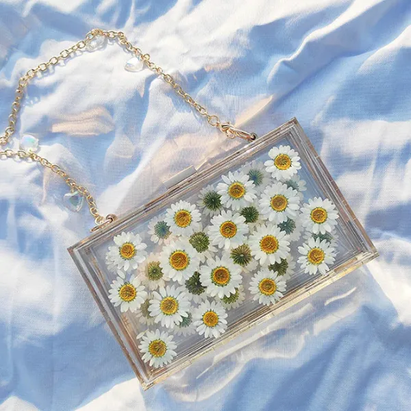 Bags & Purses*Boogzel Clothing Pressed Flower Aesthetic Handbag