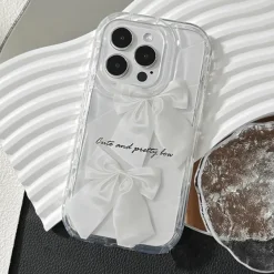 Iphone Cases*Boogzel Clothing Pretty Bow iPhone Case Clear/white