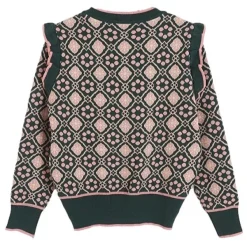 Sweaters*Boogzel Clothing Princess Cat Knit Pullover Green