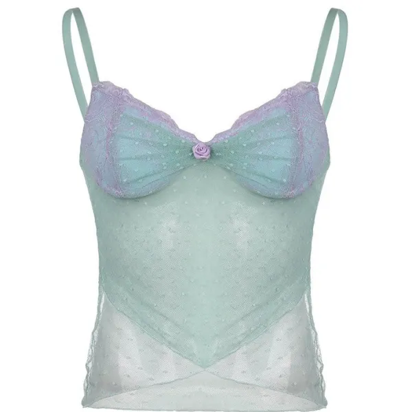 Y2K Tops*Boogzel Clothing Princess Mood Baby Tank Top Blue