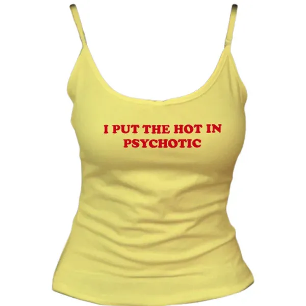 Y2K Tops|Crop Tops*Boogzel Clothing Psychotic Tank Top