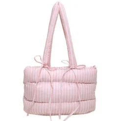 Bags & Purses*Boogzel Clothing Puffer Striped Shoulder Bag