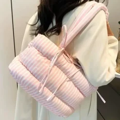 Bags & Purses*Boogzel Clothing Puffer Striped Shoulder Bag
