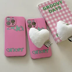 Iphone Cases*Boogzel Clothing Puffy Heart iPhone Case Pink