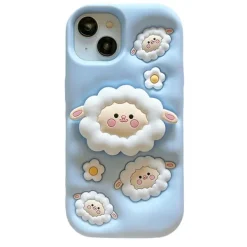 Iphone Cases*Boogzel Clothing Puffy Sheep iPhone Case Blue