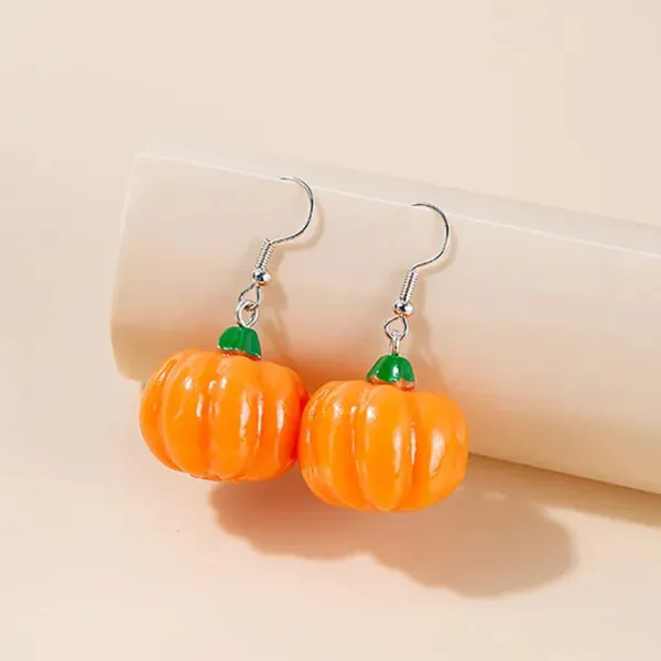 Earrings*Boogzel Clothing Pumpkin Earrings Orange
