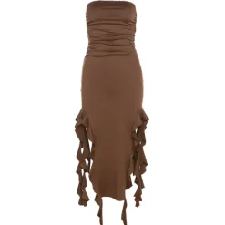 Dresses & Rompers*Boogzel Clothing Pure Flirting Ruffle Split Dress
