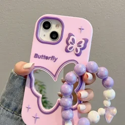 Iphone Cases*Boogzel Clothing Purple Butterfly Mirror iPhone Case