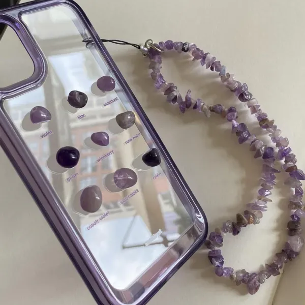 Iphone Cases*Boogzel Clothing Crystal Aesthetic iPhone Case Purple