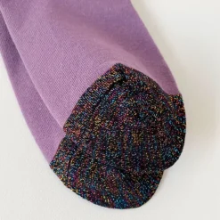 Socks*Boogzel Clothing Flower & Cat Aesthetic Socks Purple