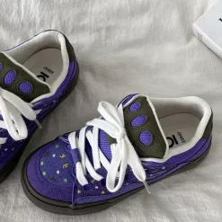 Aesthetic Sneakers*Boogzel Clothing Star Skater Sneakers Purple
