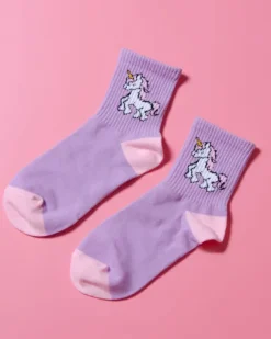 Socks*Boogzel Clothing Unicorn Socks Purple