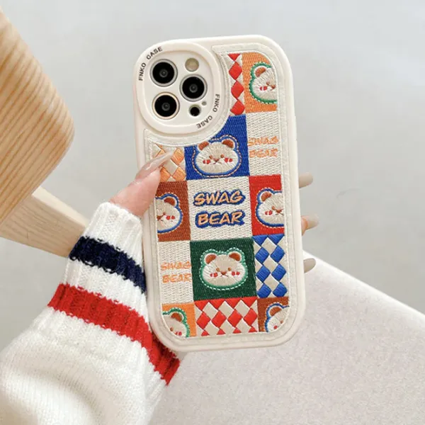 Iphone Cases*Boogzel Clothing Rabbit & Bear Embroidery iPhone Case