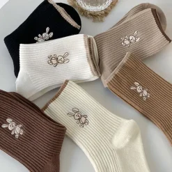 Socks*Boogzel Clothing Rabbit Ribbed Socks