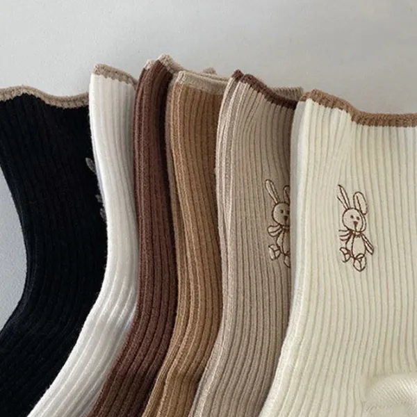 Socks*Boogzel Clothing Rabbit Ribbed Socks