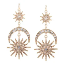 Earrings*Boogzel Clothing Radiant Sun Moon Earrings