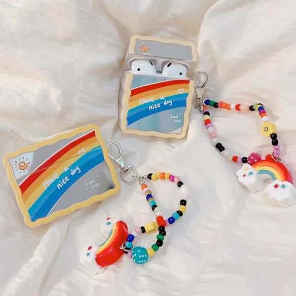 Iphone Cases*Boogzel Clothing Chain AirPods Case Rainbow