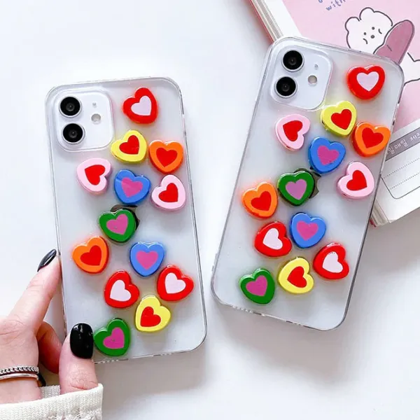 Iphone Cases*Boogzel Clothing Rainbow Hearts iPhone Case
