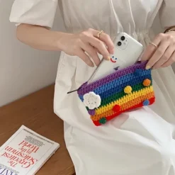 Bags & Purses*Boogzel Clothing Knitted Purse Rainbow