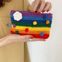 Bags & Purses*Boogzel Clothing Knitted Purse Rainbow