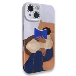 Iphone Cases*Boogzel Clothing Reading Girl Aesthetic iPhone Case Blue