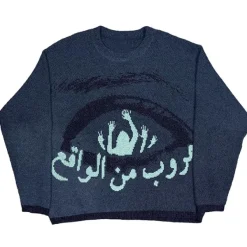 Mens|Sweaters*Boogzel Clothing Reality Aesthetic Sweater Blue