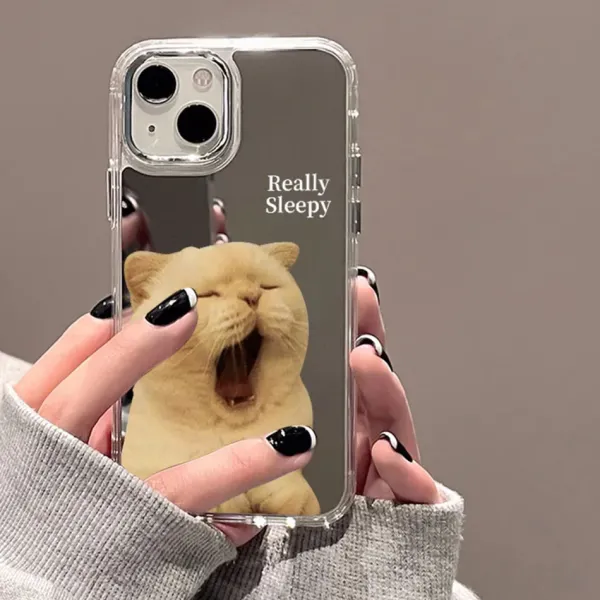 Iphone Cases*Boogzel Clothing Really Sleepy Cat iPhone Case Clear