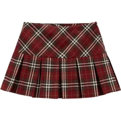 Skirts*Boogzel Clothing Plaid Grunge Pleated Skirt Red
