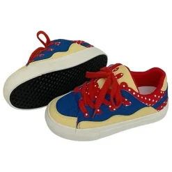 Aesthetic Sneakers*Boogzel Clothing Red Polka Dot Skater Sneakers Red/blue