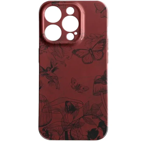 Iphone Cases*Boogzel Clothing Wine Butterfly iPhone Case Red