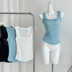 Y2K Tops*Boogzel Clothing Rhinestone Angel Wings Tank Top