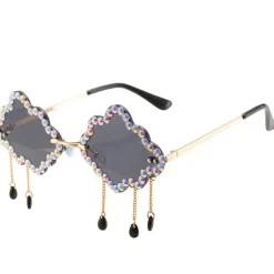 Sunglasses*Boogzel Clothing Rhinestone Cloud Glasses